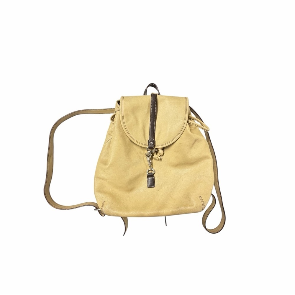 Coach yellow leather Backpack for Women 9368 - Picture 2 of 11